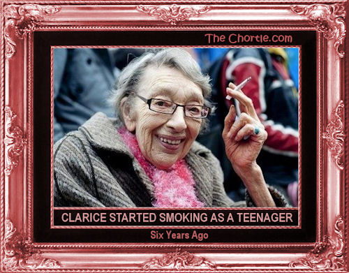 Clarice started smoking as a teenager six years ago