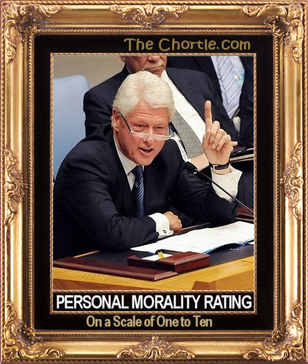Personal morality rating on a scale of one to ten.