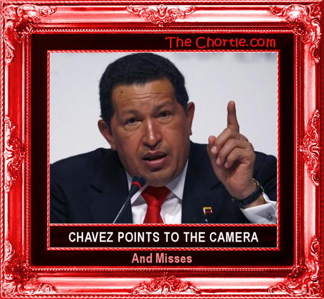 Chavez oints to the camera and misses.