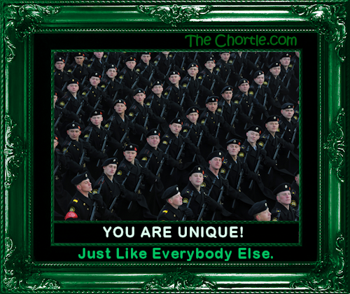 You are unique just like everybody else