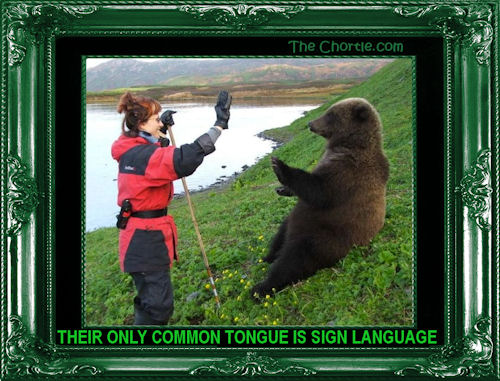 Their only common tongue is sign language