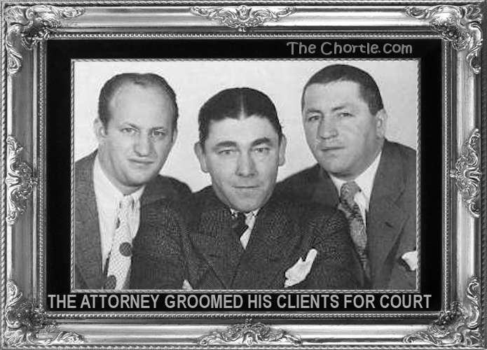 The attorney groomed hi clients for court.