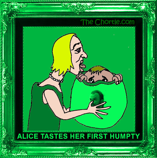 Alice tastes her first humpty.