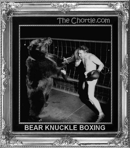 Bear knuckle boxing