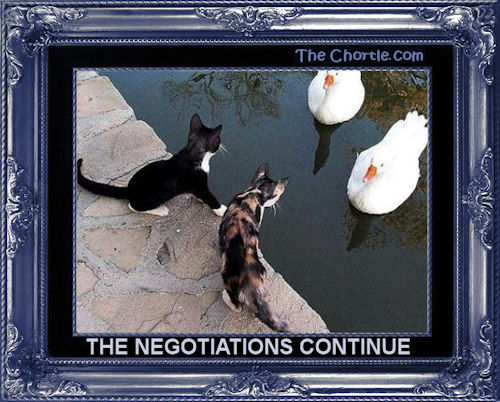 The negotiations continue
