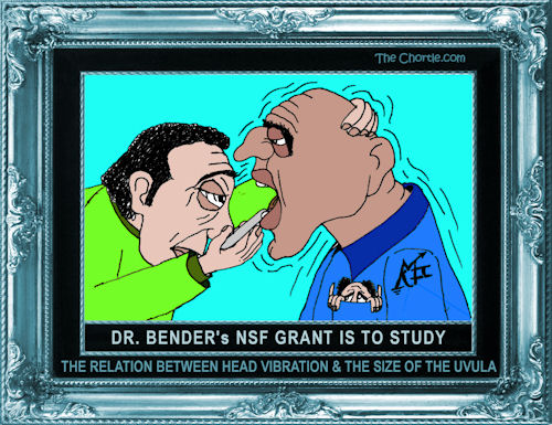 Dr. Bender's NSF grant is to study the relation between head vibration & the size of the uvula