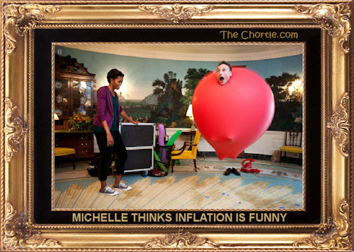 Michelle thinks inflation is funny