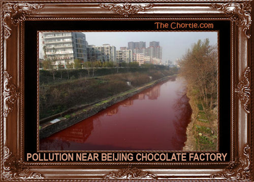Pollution near the Beijing chocolate factory