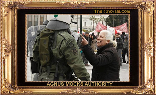 Agnus mocks authority