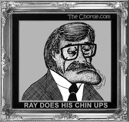 Ray does his chin ups