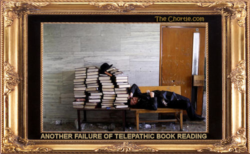 Another failure of telepathic book reading