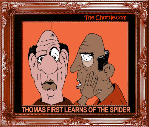 Thomas first learns of the spider