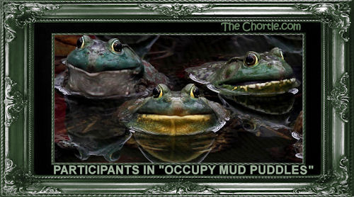 Participants in "Occupy Mud Puddles"