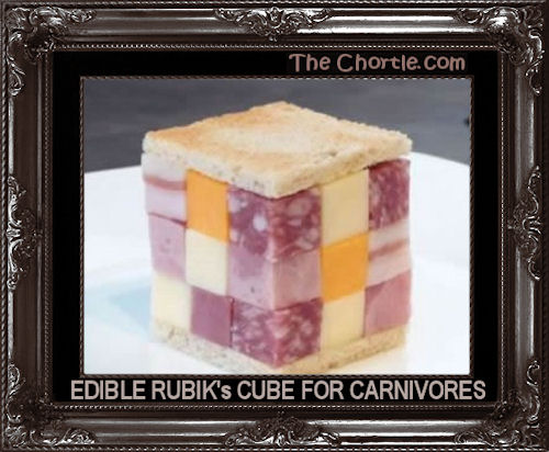 Edible Rubik's cube for carnivores