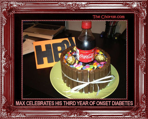 Max celebrates his third year of onset diabetes