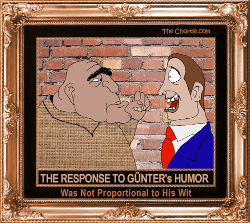 The response to Günter's humor was not proportional to his wit