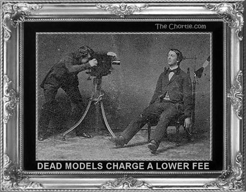 Dead models charge a lower fee