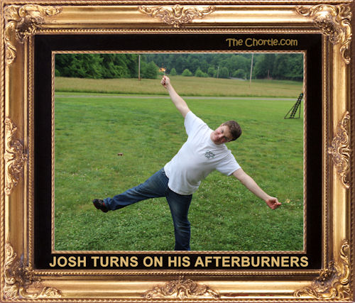 Josh turns on his afterburners