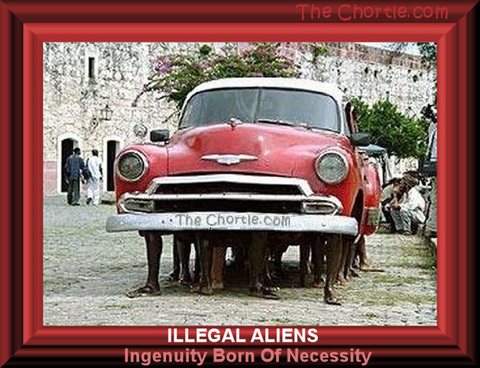 Illegial aliens: ingenuity born of necessity