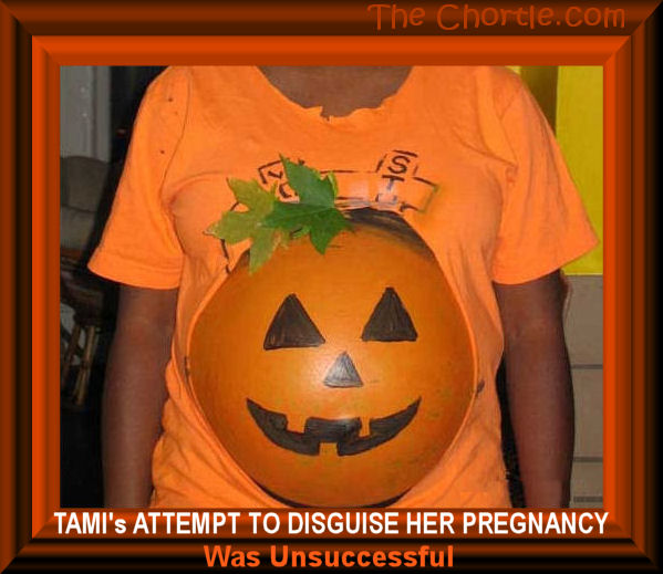 Tami's attempt to disguise her pregnancy was unsuccessful.