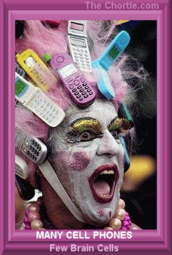 Many cell phones - few brain cells