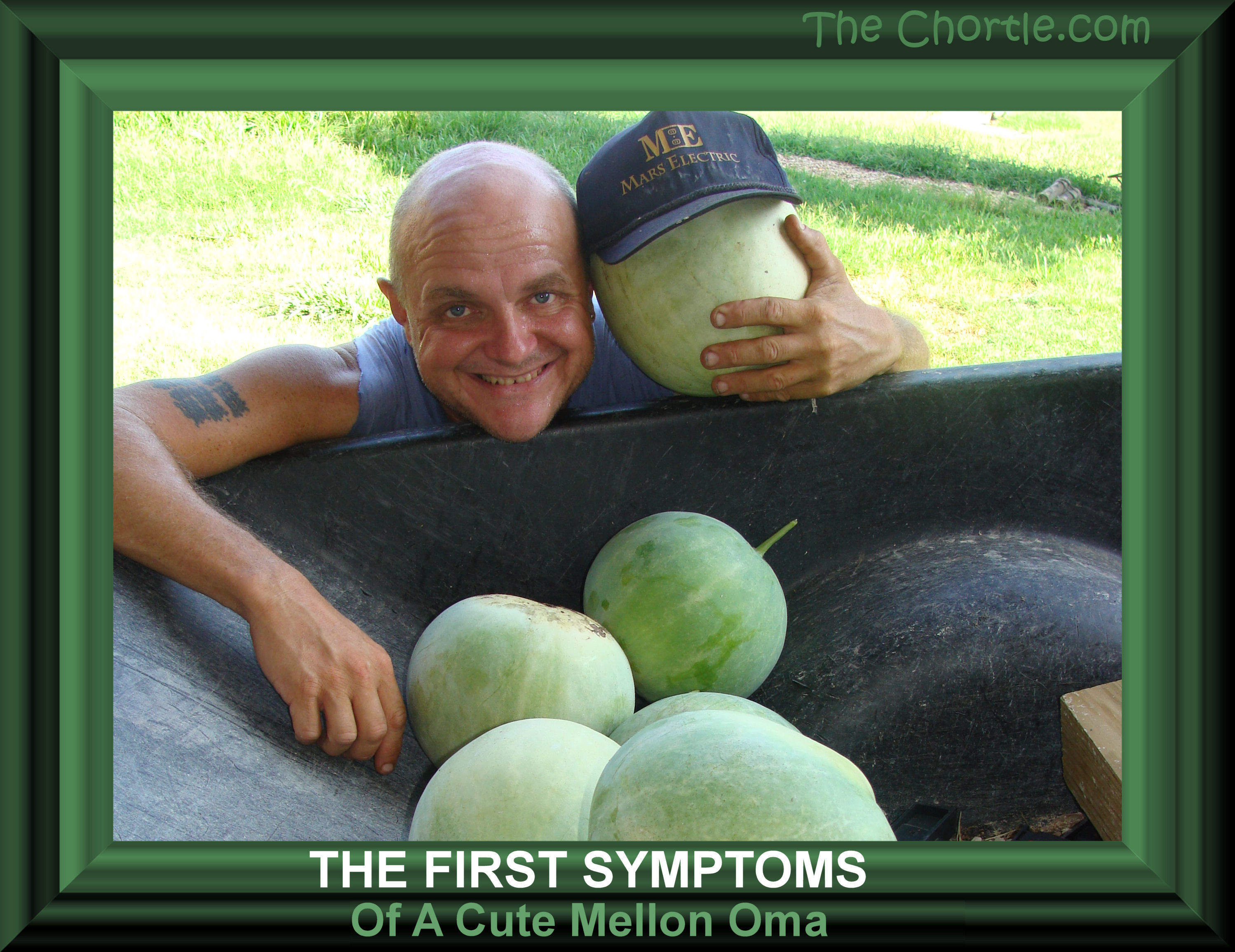 The first symptoms of a cute mellon Oma