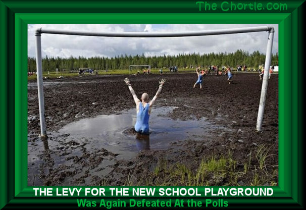 The levy for the new school playground was again defeated at the polls
