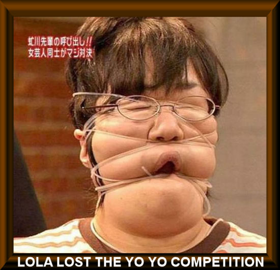 Lola lost the yo yo competition.