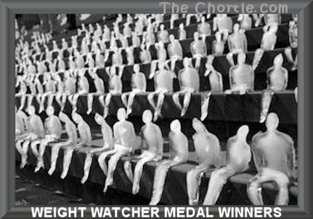 Weight Watcher medal winners.