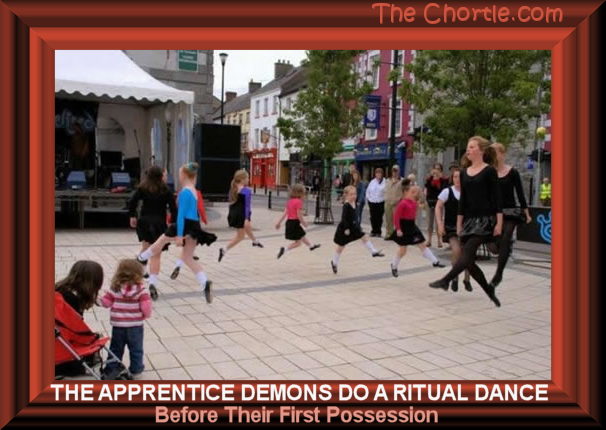 The appentice demons do a ritual dance before their first possesion