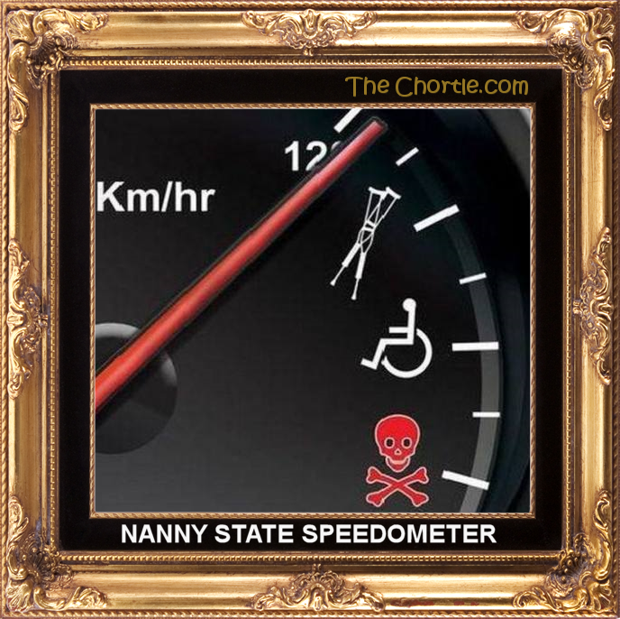 Nanny state speedometer.