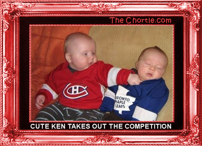 Cute Ken takes out the competition.
