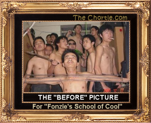 The "before" picture for "Fonzie's School of Cool"