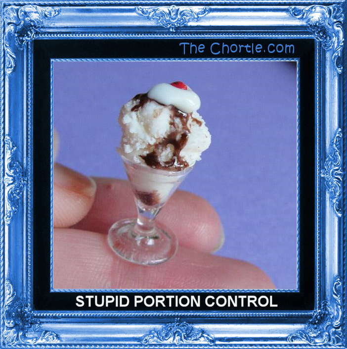 Stupid portion control