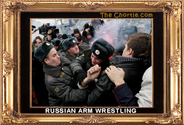 Russian arm wrestling.