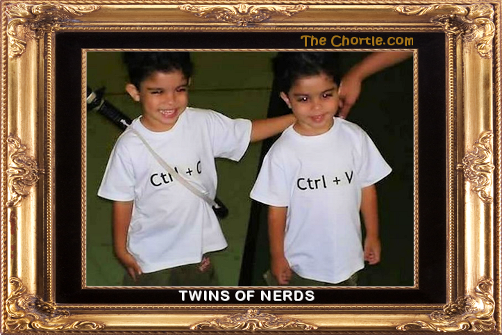 Twins of nerds.