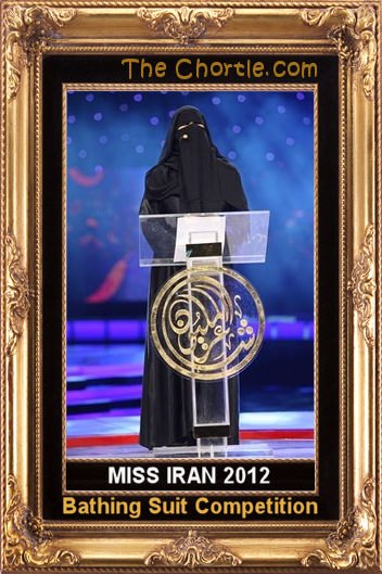 Miss Iran 2012 bathing suit competition.