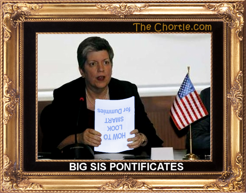 Big Sis pontificates.