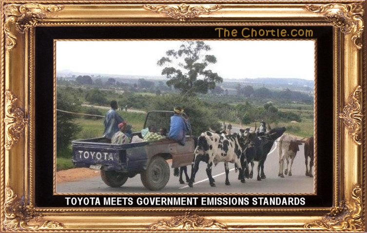 Toyota meets government emissions standards.