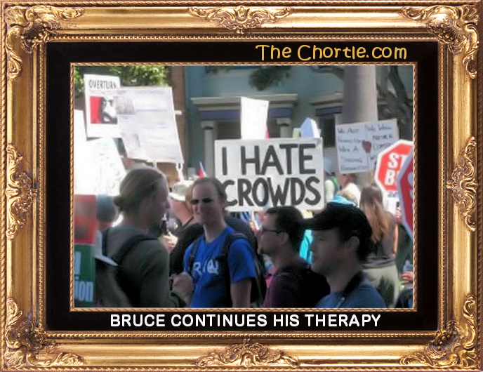 Bruce continues his therapy.