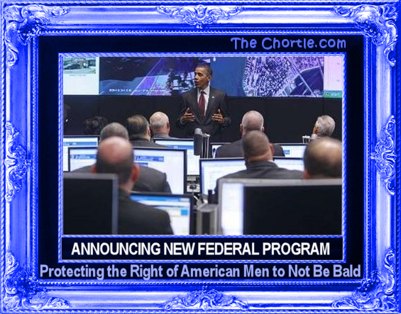 Announcing the federal program protecting the right ao American med to not be bald