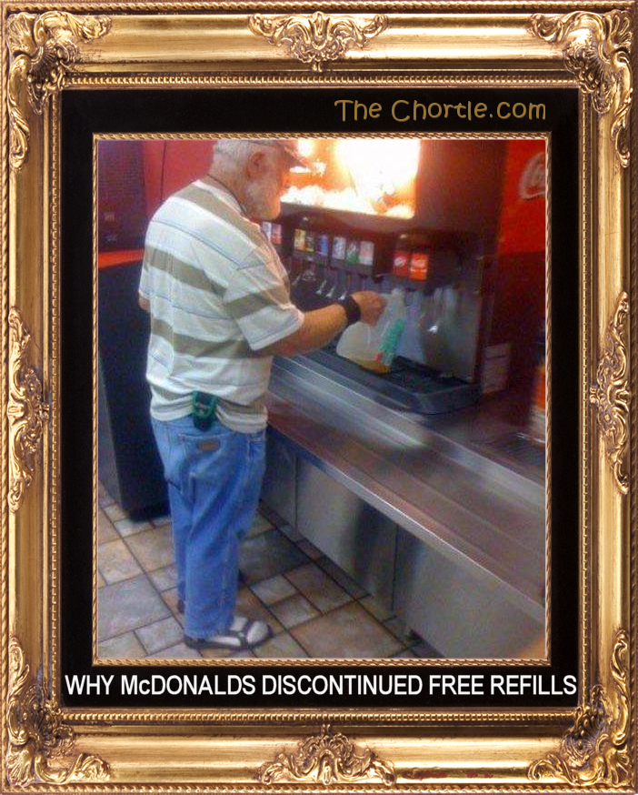 Why McDonalds discontinued free refills