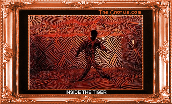 Inside the tiger.