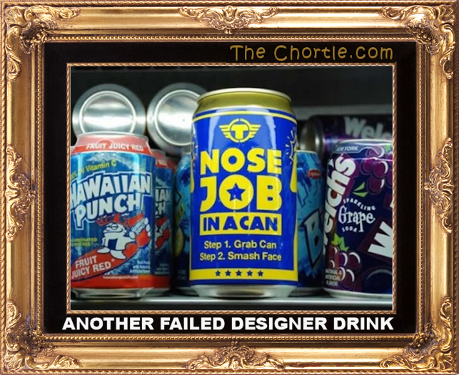Another failed designer drink.