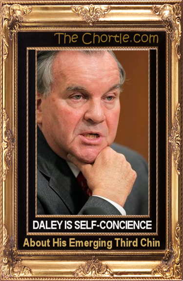 Daley is self-concience about his emerging third chin.
