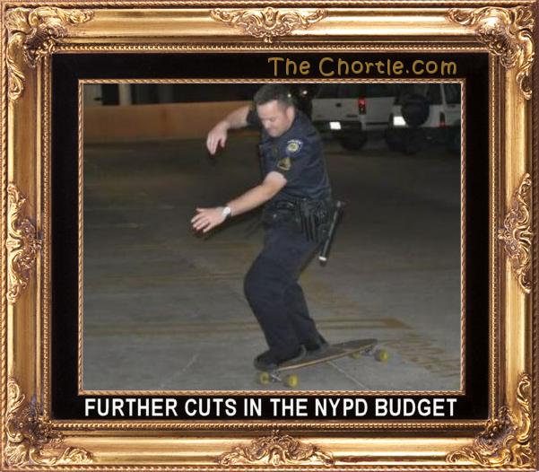 Further cuts in the NYPD budget.