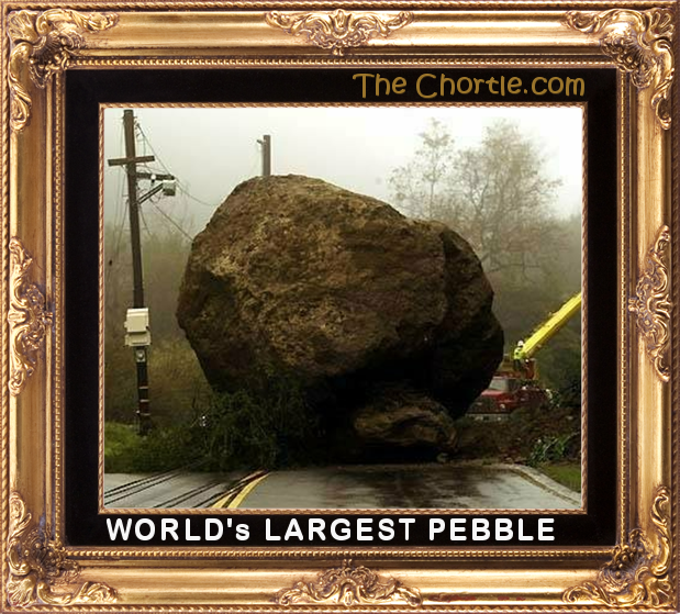 World's largest pebble