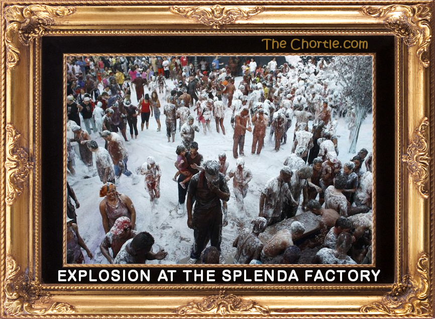 Explosion at the SPLENDA factory