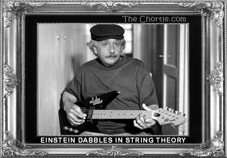 Einstein dabbles in string theory
