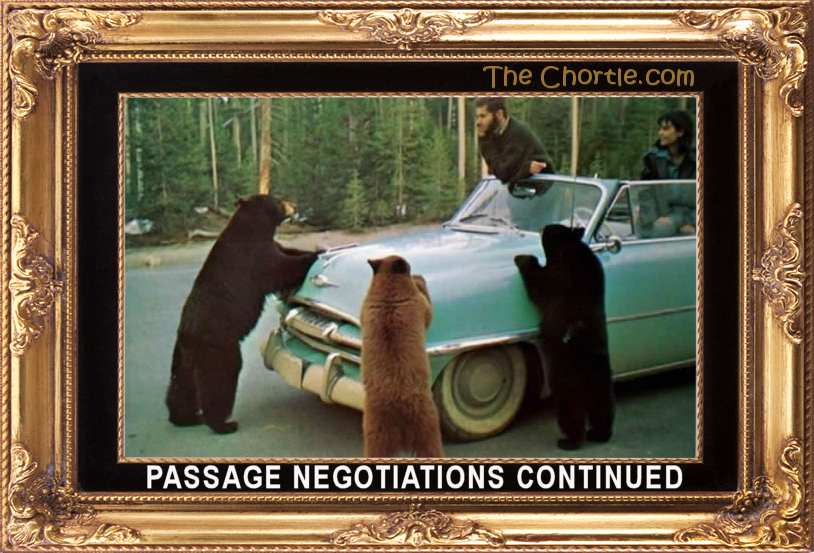 Passage negotiatians continued.